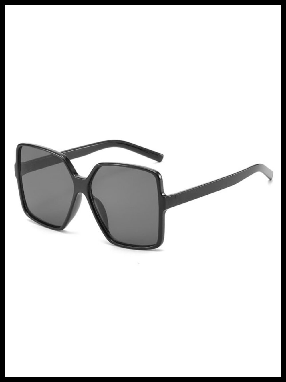 Oversized Flat Top Sunglasses UV400 Protection Trendy Fashion Shades